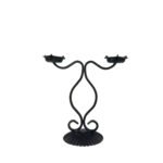 Libby Candlestick | Handcrafted Dual-Arm Metal Candle Holder for Elegant Decor - Image 4