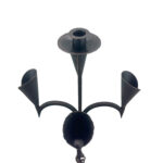 Hand Forged Wrought Iron Floor Candelabra 50" (127cm) Antique Copper Patina 5-Arm Candle Holder Gothic Medieval Wedding Decor - Image 5