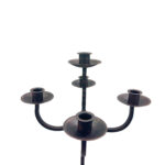 Hand Forged Wrought Iron Floor Candelabra 50" (127cm) Antique Copper Patina 5-Arm Tiered Candle Holder Gothic Church Wedding Decor - Image 7