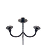 Hand Forged Wrought Iron Floor Candelabra 48" (123cm) 3-Arm Candle Holder Antique Copper or Gold Patina Choice Rustic Wedding Decor - Image 5