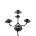 Hand Forged Iron Floor Candelabra 49" (124cm) Antique Copper Patina 5-Arm Spiral Vine Stem Candle Holder Gothic Decor - Image 8