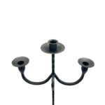 Hand Forged Iron Floor Candelabra 49" (124cm) Antique Copper or Gold Patina 3-Arm Twist Stem Candle Holder Rustic Decor - Image 8