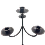 Hand Forged Iron Floor Candelabra 48.5" (123cm) Antique Copper or Gold Patina 4 Light - Image 5