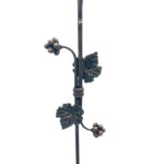 Hand Forged Iron Floor Candelabra 48.5" (123cm) Antique Copper Patina 3-Arm Balanced Scroll Candle Holder Rustic Decor - Image 3