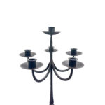 Hand Forged Iron Floor Candelabra 44.5" (113cm) Antique Copper Patina 6-Arm Grand Cluster Candle Holder Decor - Image 6