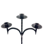 Hand Forged Iron Floor Candelabra 52" (132cm) Antique Copper Patina 3-Arm Grand Vertical Statement Decor - Image 8