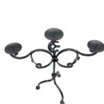 Hand Forged Iron Candelabra 23.5" (60cm) Antique Copper Finish Extra Wide & Grand Statement Centerpiece - Image 6
