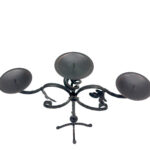 Hand Forged Iron Candelabra 19.5" (49cm) Antique Copper Finish Grand Estate Wide-Arm Centerpiece - Image 7