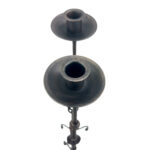 Hand Forged Iron Floor Candelabra (110cm) Hercules Knot Double Stem - Antique Copper or Gold Finish - Image 12
