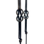 Hand Forged Iron Floor Candelabra (110cm) Hercules Knot Double Stem - Antique Copper or Gold Finish - Image 11