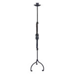 Hand Forged Iron Floor Candelabra (110cm) Hercules Knot Double Stem - Antique Copper or Gold Finish - Image 8