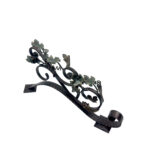 Hand Forged Iron Wall Art Scroll (54cm) Antique Copper & Green Patina Grapevine Motif - Image 13
