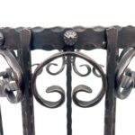 Hand Forged Iron Umbrella Stand (50cm) Antique Copper Scrollwork Design - Image 3