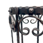 Hand Forged Iron Umbrella Stand (50cm) Antique Copper Scrollwork Design - Image 8