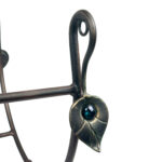 Hand Forged Iron Log Holder (51cm) Antique Copper Leaf Design Firewood Rack - Image 9