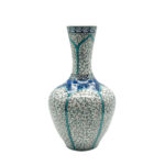 Handmade Ceramic Lidded Vase (30cm) Traditional Ottoman "Golden Horn" (Haliç) Style with Turquoise Bands - Decorative Art Object - Image 8
