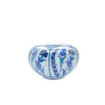 Handmade Ceramic Lidded Trinket Jar (14cm) Traditional Blue & White Tulip Pattern - Decorative Jewelry & Storage Box - Image 7