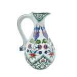 Handmade Ceramic Urn Vase (25cm) Vibrant Multi-Color Iznik Floral Garden Pattern - Traditional Turkish Decor - Image 4