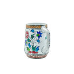 Handmade Ceramic Floral Tankard - Hand-Painted Red & Blue Tulips - Decorative Cup & Desk Organizer - Image 7