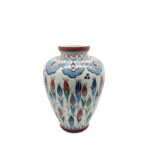 Handmade Ceramic "Vezir" Vase (30cm) - Lidded Design with Colorful Ottoman Tulips - Traditional Home Decor - Image 6