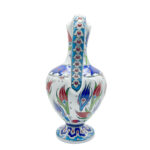Handmade Ceramic Footed Pitcher Vase (30cm) - Classic Red Tulip Pattern - Timeless Ottoman Art Decor - Image 7