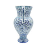 Handmade Ceramic "Masrapa" Pitcher (25cm) - Classic Blue Golden Horn (Halic) Pattern - Traditional Ottoman Art - Image 5