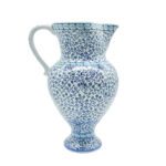 Handmade Ceramic "Masrapa" Pitcher (25cm) - Classic Blue Golden Horn (Halic) Pattern - Traditional Ottoman Art - Image 6