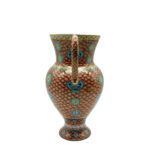 Handmade Ceramic "Masrapa" Pitcher (25cm) - Classic Iznik Fish Scale Pattern - Warm Terracotta Decor - Image 9