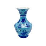 Handmade Ceramic Vase (30cm) - Ottoman Galleon Ships & Evil Eye Pattern - Nautical Iznik Art - Image 7