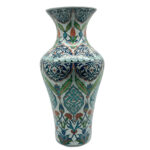 Handmade Monumental Iznik Floor Vase (50cm) - Palace Style Rumi & Tulip Medallions - Ottoman Court Art - Image 6