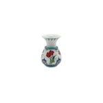 Handmade Ceramic Petite "Kandil" Vase (15cm) - Red Spring Blossoms - Traditional Iznik Decor - Image 5