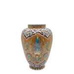 Handmade Ceramic "Shah" Ginger Jar (30cm) - Rare Amber/Orange Ground & Cypress - Traditional Lidded Decor - Image 6