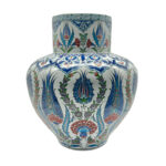 Handmade Monumental Floor Vase (50cm) - Classic Iznik Pattern with Cypress - Ottoman Court Art - Image 7