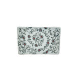 Handmade Ceramic Sticky Note Holder - Red Tulips & Spiral Vines - Iznik Desk Accessory - Image 5