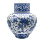Handmade Monumental Ceramic Urn (50cm) - Classic Blue & White "Baba Nakkas" Style - Large Floor Vase - Image 4