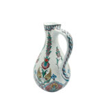 Handmade Ceramic Pitcher (25cm) - Textured "Dot" Art - Pastel Florals & Embossed Surface - Image 7