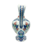 Handmade Ceramic "Lion's Mouth" Pitcher (30cm) - Aslan Agzı Ewer - Classic Red Tulips Vase - Image 7