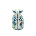 Handmade Ceramic Pitcher (20cm) - Blue Arches & Colorful Spring Florals - Wide Mouth Jug - Image 8