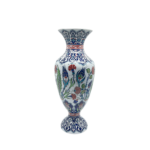 Handmade Ceramic Grand Palace Vase (50cm) Imperial Rumi Patterns and Mixed Florals Pedestal Urn Form - Image 9