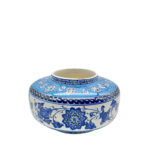 Handmade Ceramic Iznik Vase (Baba Nakkas Style) Blue and White Rumi Pattern Ginger Jar - Image 4