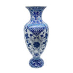 Handmade Ceramic Palace Vase (50cm) Classic Blue and White Rumi Pattern