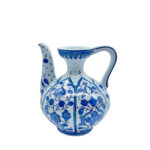 Handmade Ceramic Ewer Pitcher (20cm) Classic Blue and White Floral