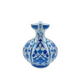 Handmade Ceramic Ewer Pitcher (20cm) Classic Blue and White Floral - Image 5