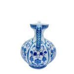 Handmade Ceramic Ewer Pitcher (20cm) Classic Blue and White Floral - Image 8