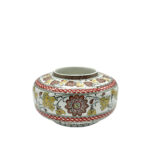 Handmade Ceramic Iznik Vase Golden Harvest Yellow and Red Floral Ginger Jar - Image 7