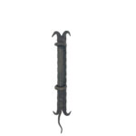 Hand Forged Wrought Iron Door Pull Handle Gold Patina Classical Architectural Hardware