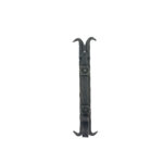 Hand-Forged Wrought Iron Drop Pull & Door Knocker (Gold Patina) Medieval Swing Hardware