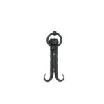 Hand-Forged Wrought Iron Ring Door Knocker (Gold Patina) Classic Entrance Hardware - Image 5