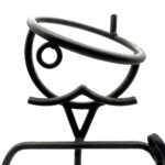 Hand Forged Wrought Iron Freestanding Single Wine Bottle Holder (Antique Patina) Tabletop Display Stand - Image 12