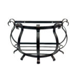 Hand Forged Wrought Iron Planter Basket (Available in Gold or Copper Patina) Wall Mounted Flower Holder